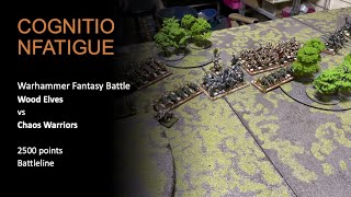 Warhammer Fantasy Battle Wood Elves vs Chaos Warriors 9.12.2022