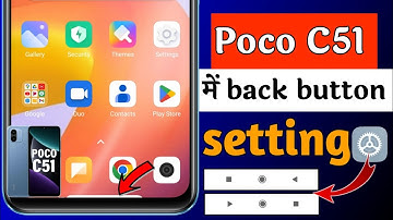 Poco C51 back button setting | poco C51 back button change setting kaise kare | navigation buttons