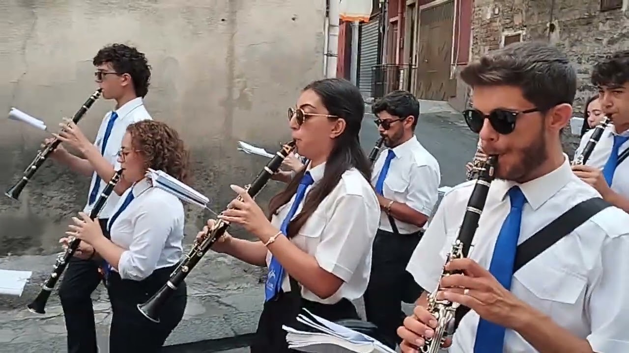 Marcia Primi passi la processione la madonna della catena accompagnata corpo bandistico c.i.m 2025 😘