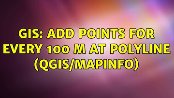 GIS: Add points for every 100 m at polyline (QGIS/Mapinfo) (3 Solutions!!)