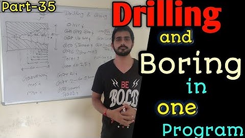drilling and boring in cnc lathe | drilling and boring cnc programming