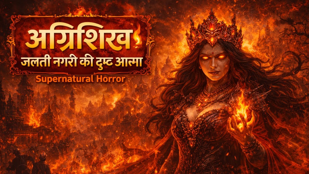 अग्निशिखा 🔥 | जलती नगरी की दुष्ट आत्मा | Dark Fantasy Horror Story in Hindi 