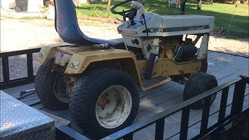 Cub Cadet 149 garden tractor pre-restoration video