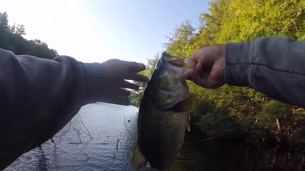 bass fishing a new place in Vermont 