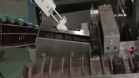 Bottle encasing machine