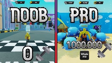 Noob To Pro In Roblox Strongman Simulator! 0 To 1.000.000 Strength!