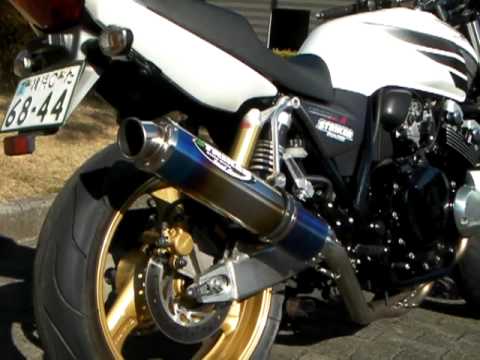 Honda Cb400sf Hyper V Tec Spec 3 Striker Street Concept Full Exhaust Youtube