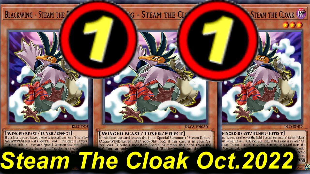 【YGOPRO】BLACKWING - STEAM THE CLOAK - NEW TCG BANLIST October.2022
