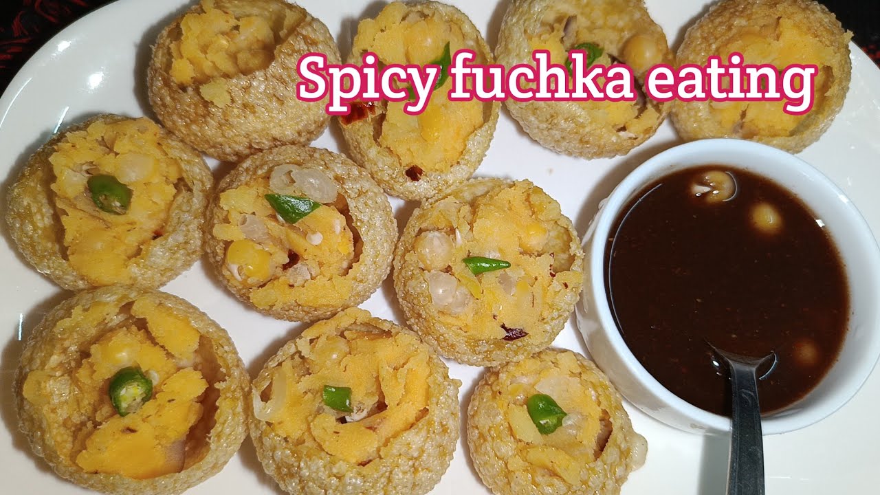Spicy fuchka eating || ফুচকা খাওয়া || - YouTube