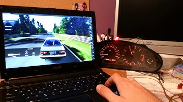 Asetto Corsa using real instrument cluster RPM TACHO SPEED DASHBOARD