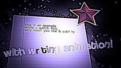 Text writing on paper animation tutorial | videostar! *EASY*