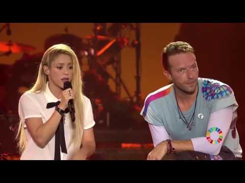 Chantaje - Chris Martin y Shakira at Global Citizen Live