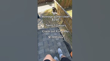 How To Make $1,000/Day Gutter Cleaning #shorts