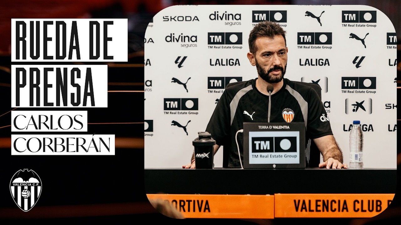 RUEDA DE PRENSA DE CARLOS CORBERÁN PREVIA AL RC DEPORTIVO DE A CORUÑA - VALENCIA CF