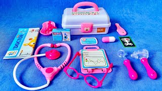 8 minutes of pleasure from unpacking a cute box Collection of medical children's play sets ASMR