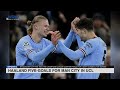 Haaland five-goals for Man City in Champions League