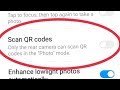 Scan QR codes || Only the rear camera can scan QR codes in the "Photo" mode. In Redmi Note 5 Pro