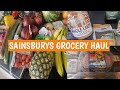 20 discount on mega sainsburys grocery haul  mediterranean diet  meal ideas
