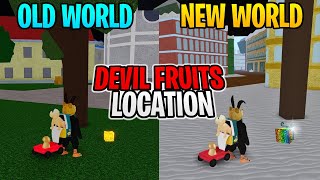 DEVIL FRUIT LOCATION IN FISHERMEN ISLAND PROJECT NEW WORLD ROBLOX