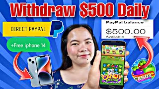 Free $500 Daily Via Paypal + Iphone 14 |Play Games and Earn | Candy Merge Sweet Puzzle Legit or Fake screenshot 5