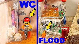 LEGO FLOOD in TOILET and BIG FLOOD on the CITY  ep 35