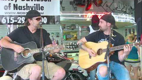 Jeremy Curtis playing and singing at Bost Harley D...