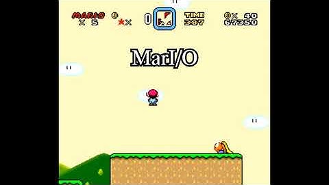 AI playing Super Mario--Neural Evolution