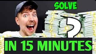 Revealed : Mr beast $100,000 dollar answer