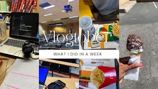 Vlogtober Ep4: Uni diaries, studying, buying lunch, spicy noodles, grocery run etc ! SA Youtuber.