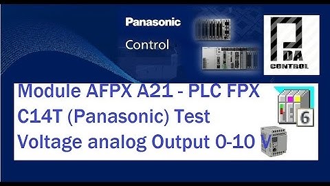 Module AFPX A21 - PLC  (Panasonic)  FPX C14T Test Voltage analog Output 0-10 V : PDAControl