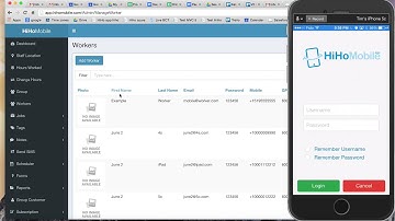 How mobile workers login - HiHoMobile.com - HiHo - video - clock-in