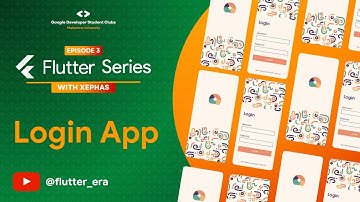 Flutter Series Login App UI: Beautiful Login Screen with Flutter | Ep. 3 Recap at GDSC MUK (Low Res)