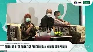 Seminar Indeks Kualitas Kebijakan “Sharing Best Practice Pengelolaan Kebijakan Publik”. screenshot 1