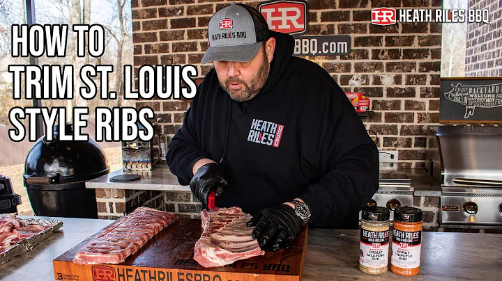 How To Trim St. Louis Style Ribs | Heath Riles BBQ