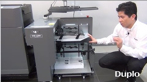 Duplo DSF-2200 Sheet Feeder and DSS-350 Square Spine | Product Demo