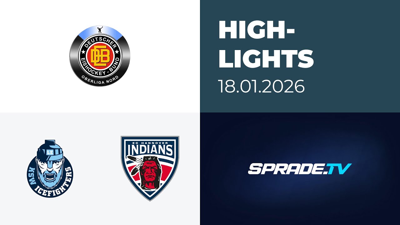 18.01.2026 - Highlights - KSW IceFighters Leipzig vs. Hannover Indians