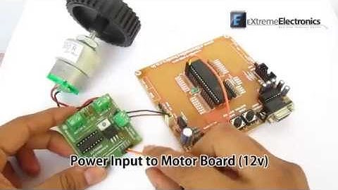 Simple Single Motor Control using ATmega16