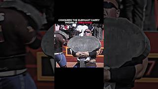 2017 World's Strongest Man | Nick Best Conquers the Elephant Carry #bodybuilding #viral #shorts