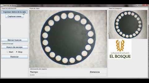 Software for recording data from Barnes maze experiments using image processing