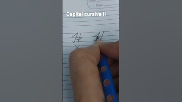 H-cursive capital letter H/cursive writing  A -Z/beginners handwriting practice /calligraphy