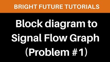 Convert block diagram to signal flow graph | Block diagram to signal flow graph examples