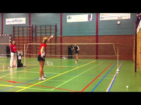 Aafke Jacobs (BC De Zwaluwen) - Kristel Stoopen (Bever)