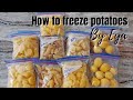 Comment bien congeler des pommes de terre  blanchissezles et congelezles