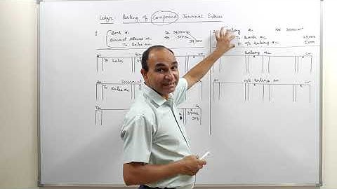 Ledger || Posting  of Compound Journal Entry