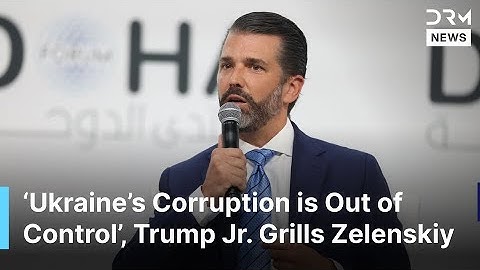 Trump Jr. Tears Into Ukraine Corruption, Europe’s Failures and US Policy at Doha Forum | AC1G
