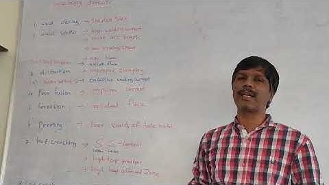 MW WELDING DEFECTS TRB POLYTECHNIC LECTURER EXAM PREPARATION