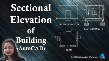 How to draw Sectional Elevation of a Building in AutoCAD