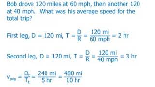 Basic of Distance Problem for GRE