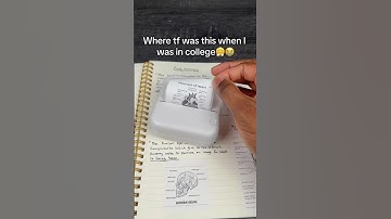 Take notes with this completely Inkless printer😱 #study #studyvlog #studywithme #studying #foryou