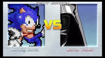 M.U.G.E.N Battle! Sonic for hire vs Darth Vader!